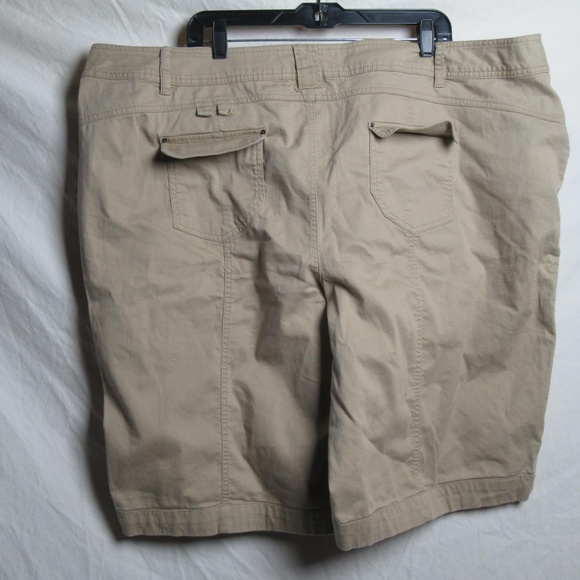 Khaki Corduroy Bermuda Shorts (28) - Picture 2 of 5